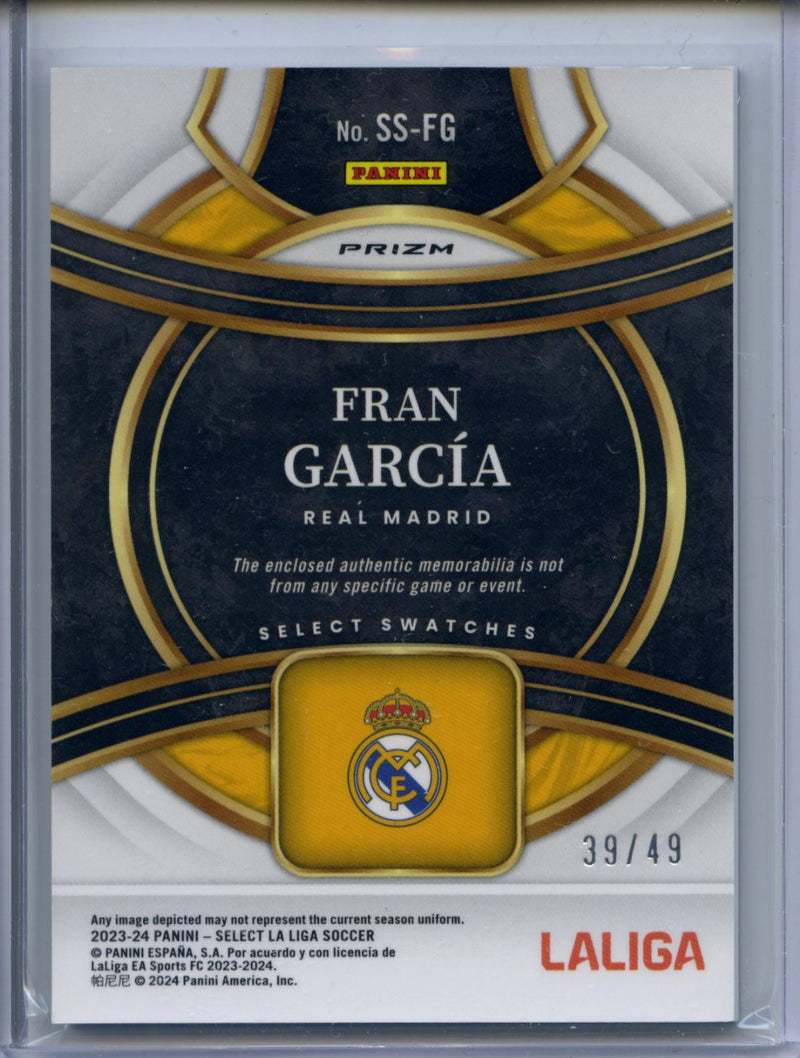 2023-24 Panini Select La Liga Fran Garcia Select Swatches Purple 39/49