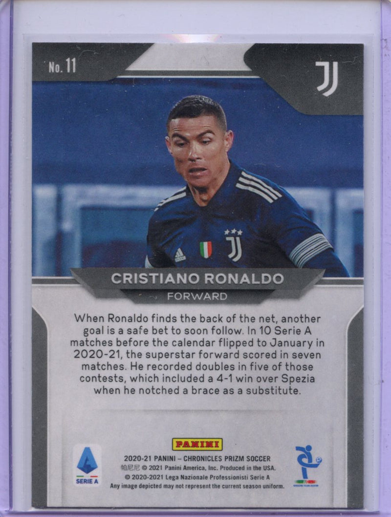 2020-21 Panini Chronicles Cristiano Ronaldo Prizm Serie A