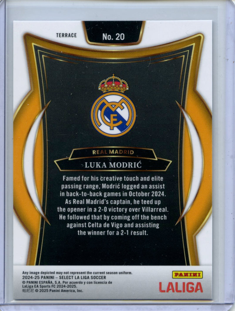 2024-25 Panini Select La Liga Luka Modric Terrace