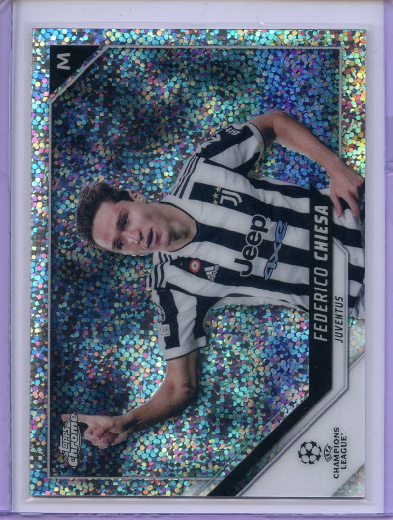 2021-22 Topps Chrome UEFA CL Federico Chiesa Speckle Refractor