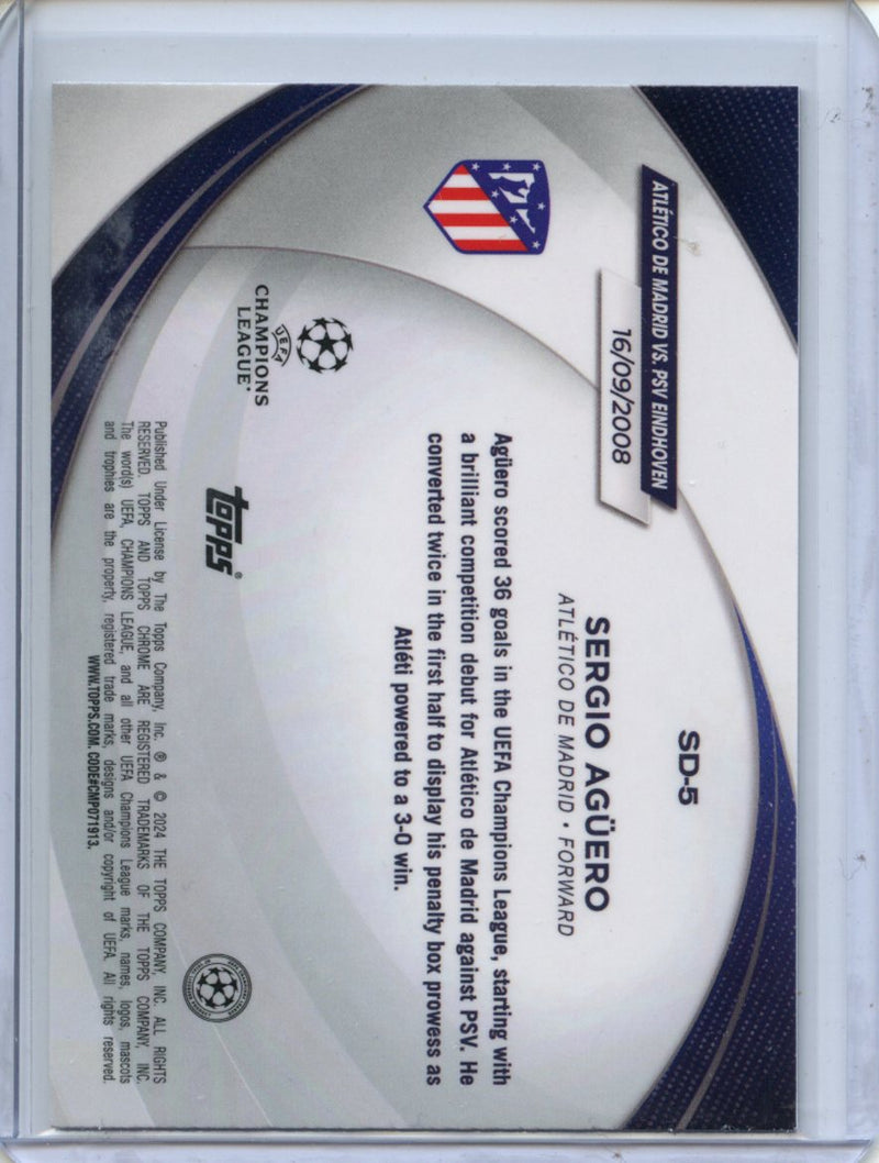 2023-24 Topps Chrome UEFA Sergio Aguero Starball Debut