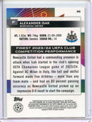 2023-24 Topps Finest UEFA Club Competitions Alexander Isak Rose Gold 49/75