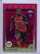 2024-25 Topps Chrome UEFA Club Comps Ken Izekor Pink 90/250