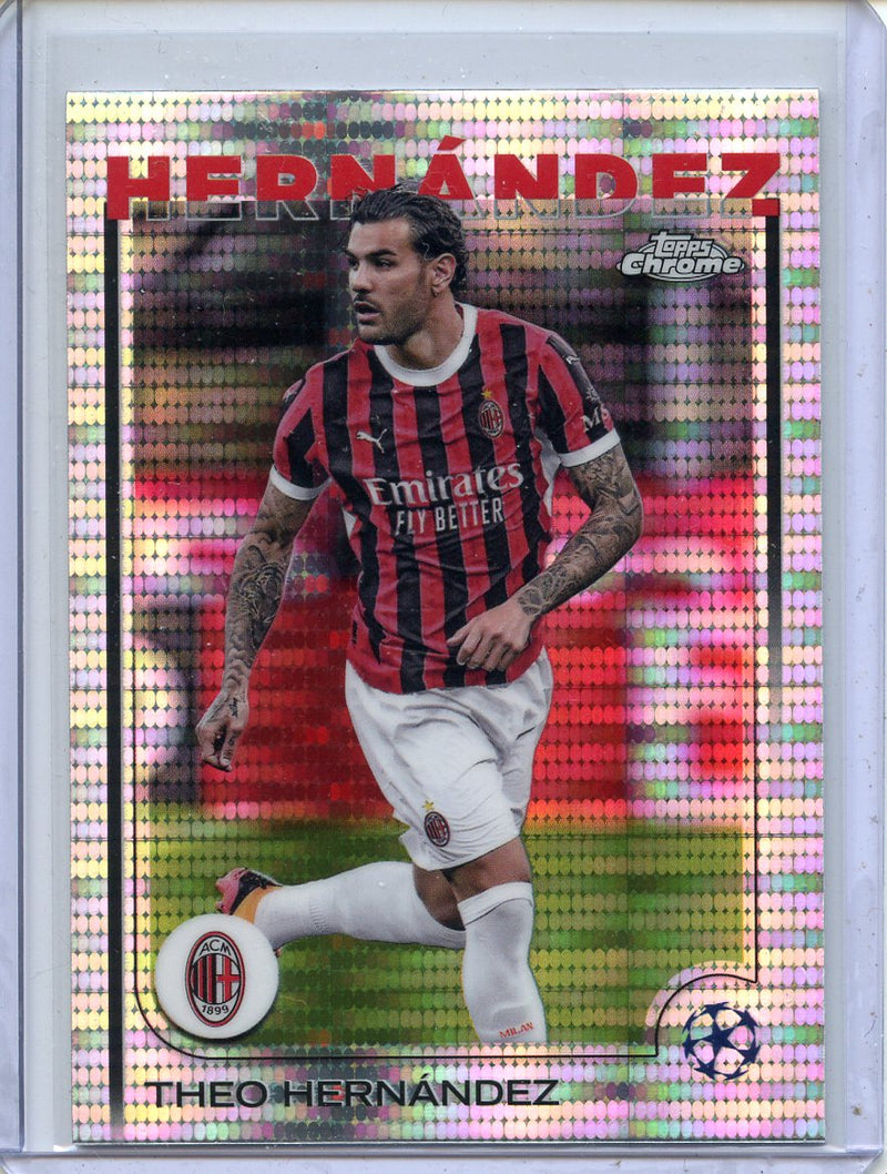 2024-25 Topps Chrome UEFA Club Comps Theo Hernandez Pulsar