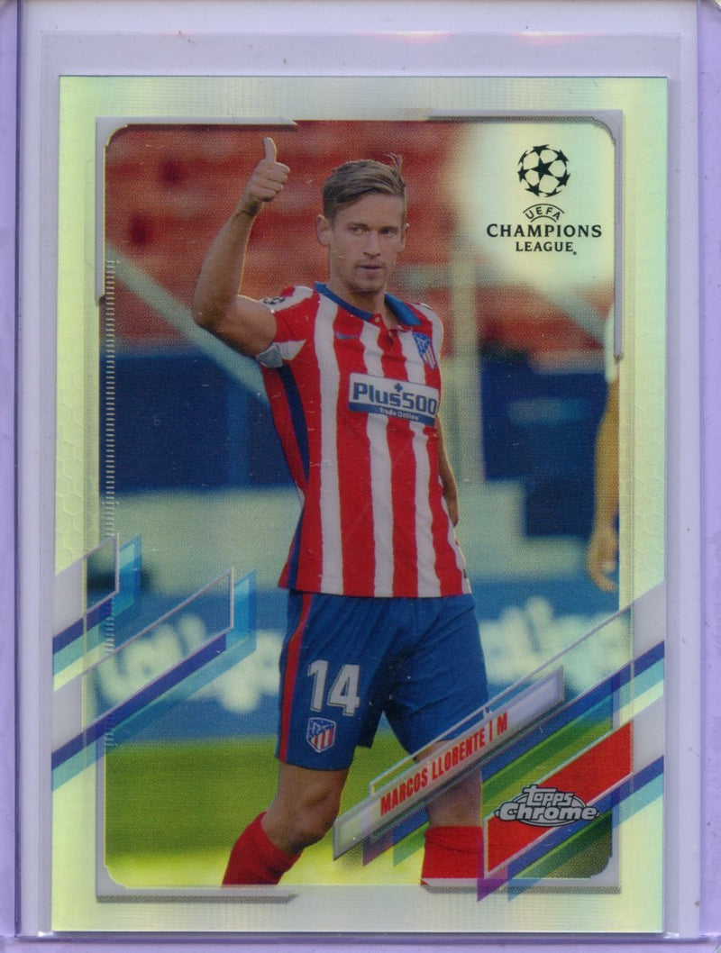 2020-21 Topps Chrome UEFA CL Marcos Llorente Refractor