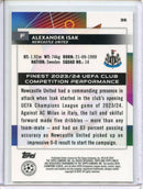 2023-24 Topps Finest UEFA Club Competitions Alexander Isak Green Lava 96/99