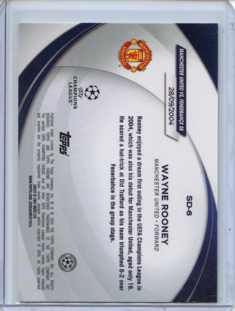 2023-24 Topps Chrome UEFA Wayne Rooney Starball Debut