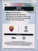 2025-26 Topps Finest UEFA Wesley