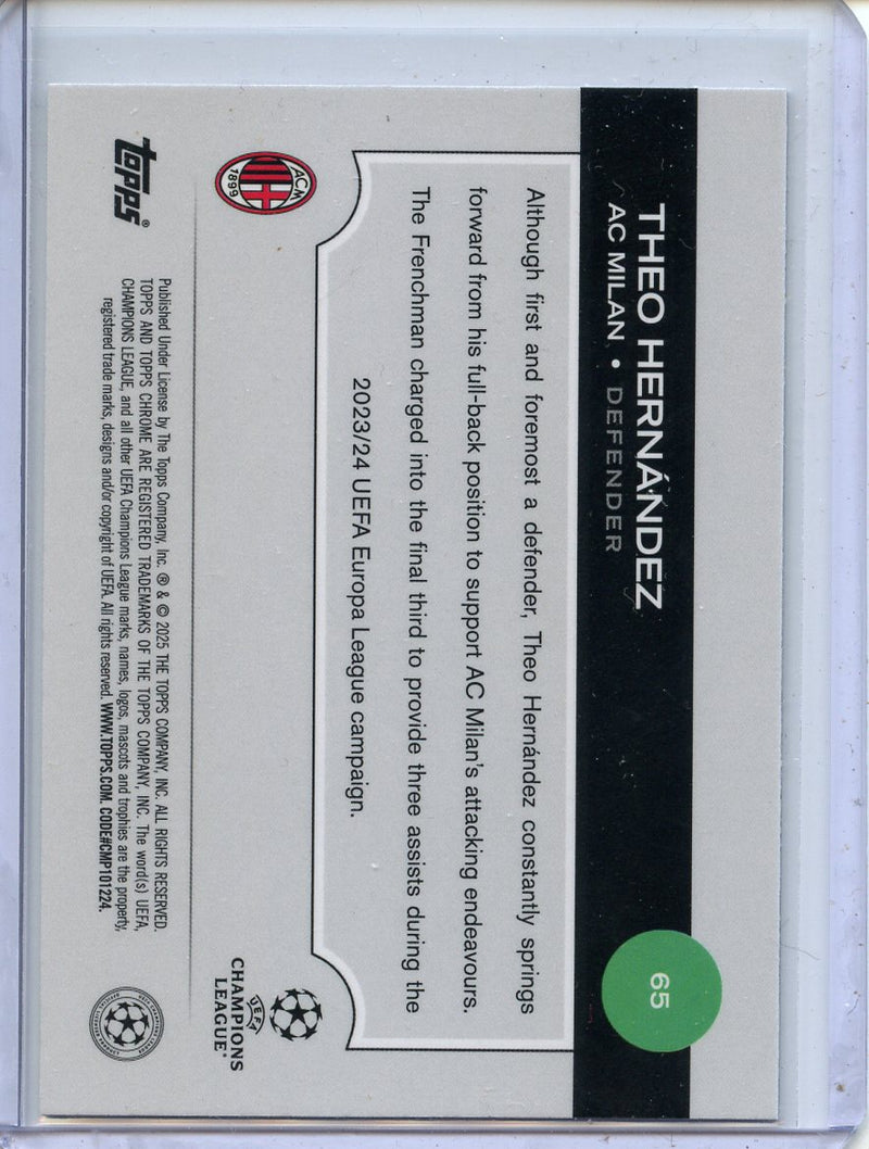 2024-25 Topps Chrome UEFA Club Comps Theo Hernandez Pulsar