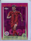 2024-25 Topps Chrome UEFA Club Comps Thomas Muller Pink 241/250