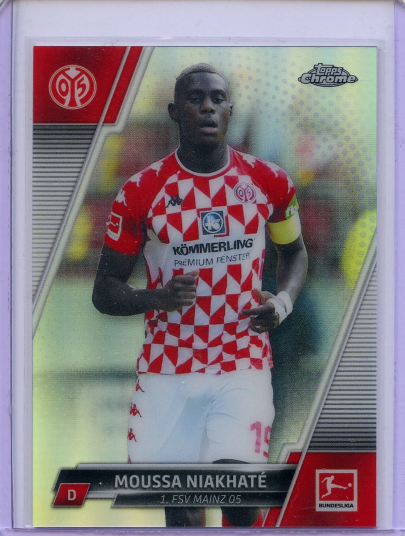 2021-22 Topps Chrome Bundesliga Soccer Moussa Niakhate Refractor