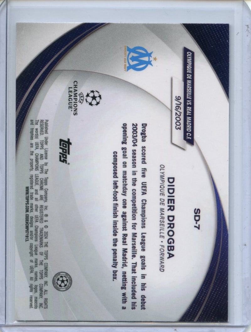 2023-24 Topps Chrome UEFA Didier Drogba Starball Debut
