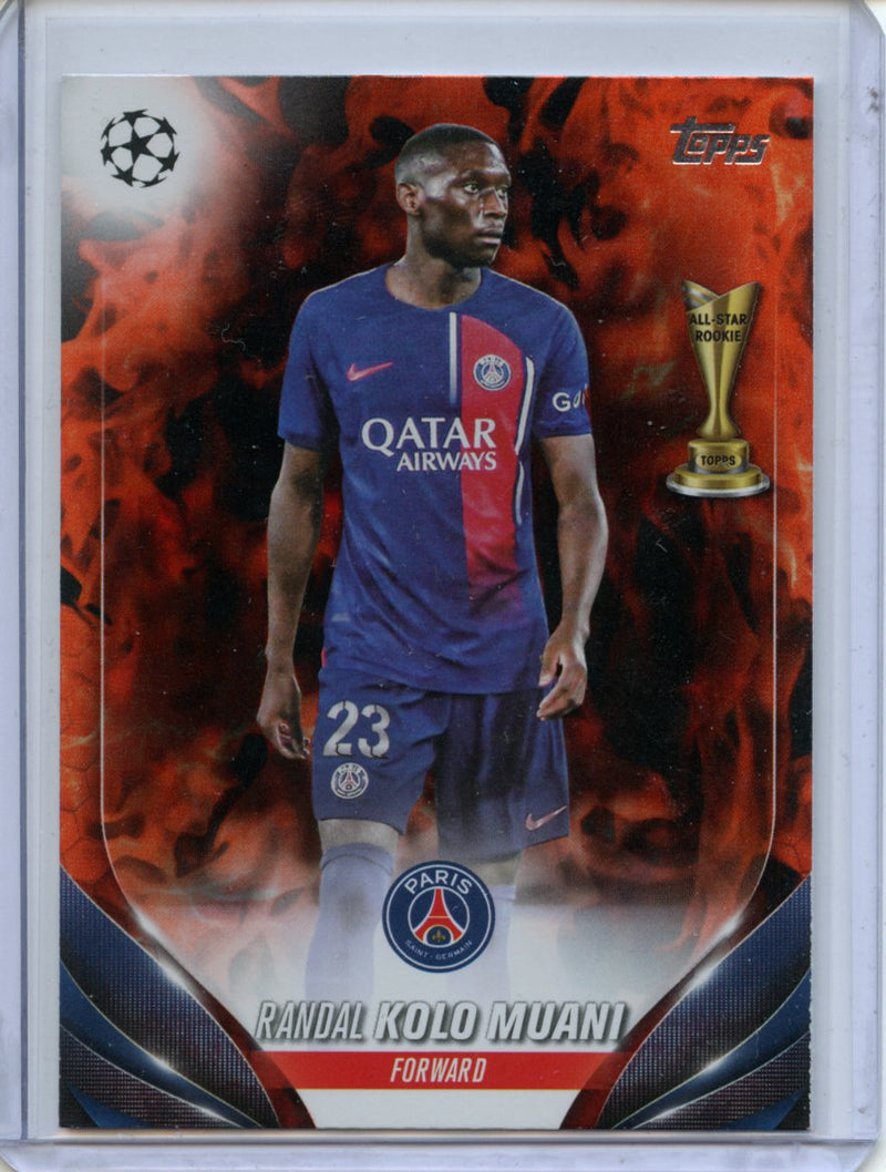 2023-24 Topps UEFA CC Randal Kolo Muani Inferno Foil