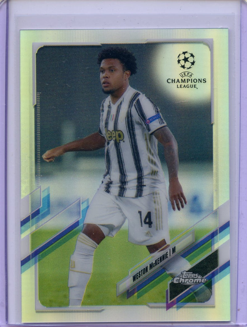 2020-21 Topps Chrome UEFA CL Weston McKennie Refractor