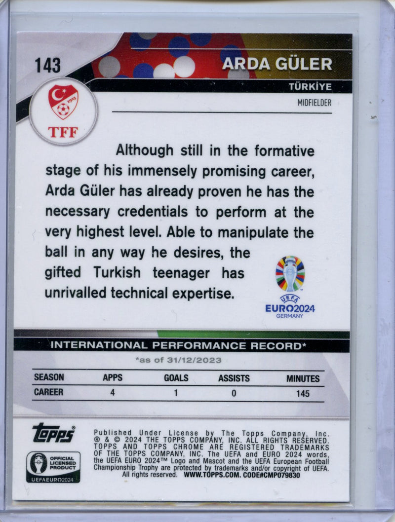 2024 Topps Chrome UEFA Euro Arda Guler