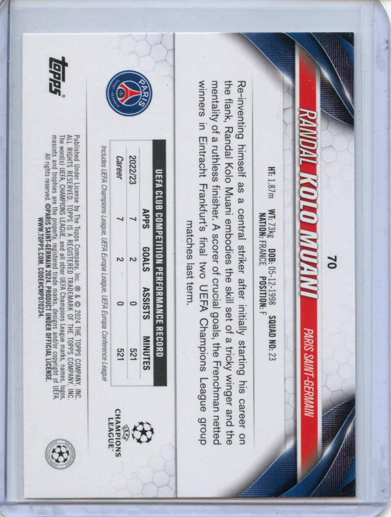 2023-24 Topps UEFA CC Randal Kolo Muani Inferno Foil