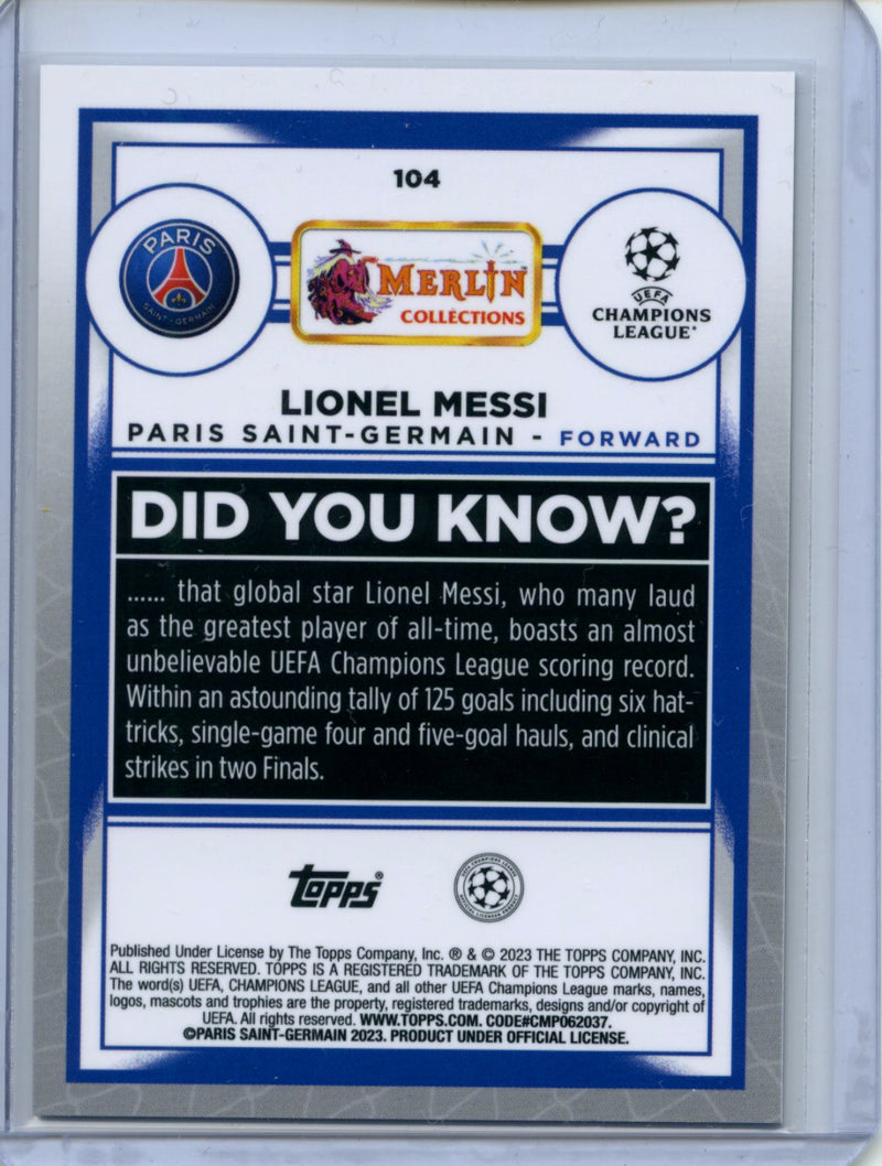 2022-23 Topps Merlin Chrome Lionel Messi