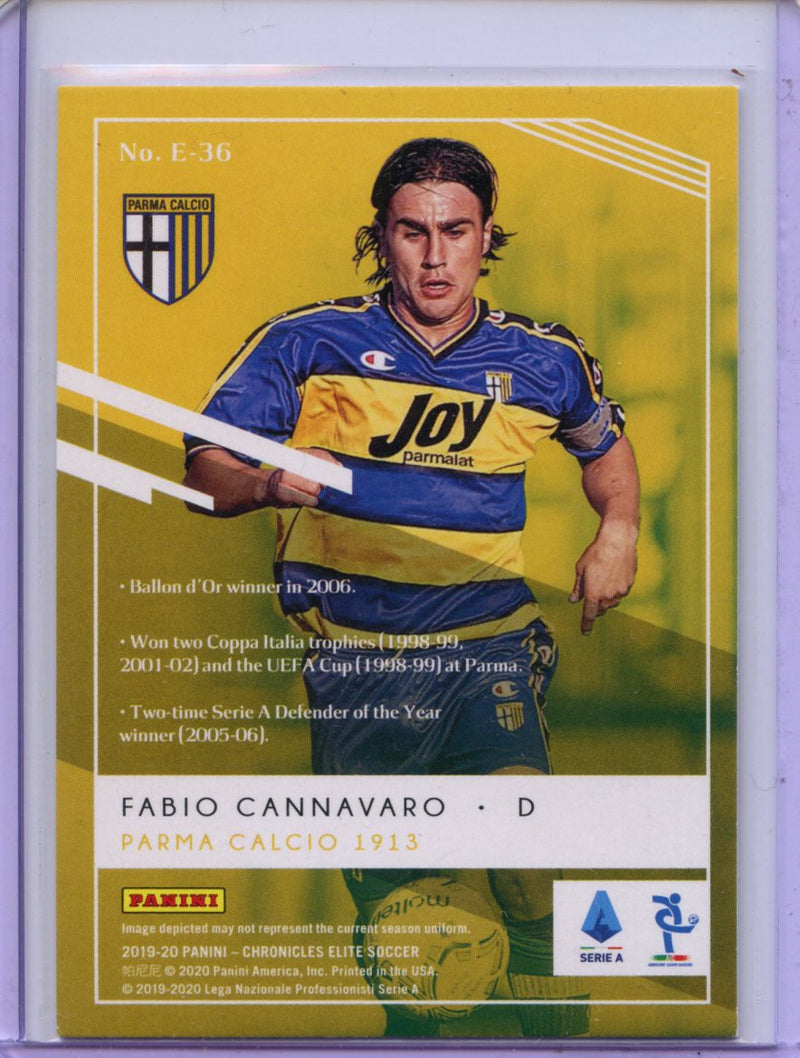 2019-20 Panini Chronicles Fabio Cannavaro Elite Serie A