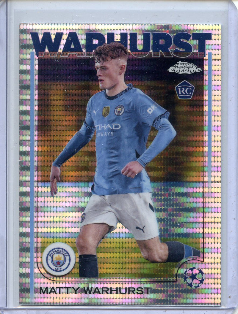 2024-25 Topps Chrome UEFA Club Comps Matty Warhurst Pulsar