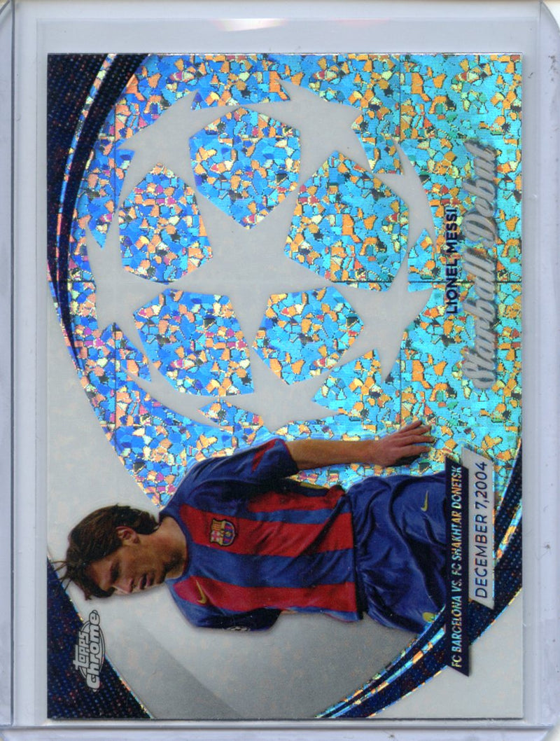 2023-24 Topps Chrome UEFA Lionel Messi Starball Debut