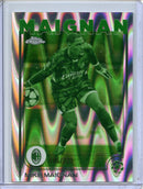 2024-25 Topps Chrome UEFA Club Comps Mike Maignan Night Vision RayWave 186/225