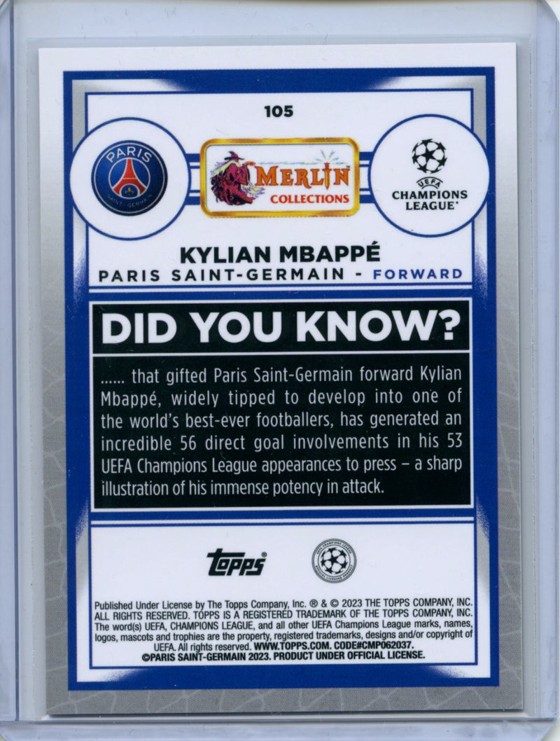 2022-23 Topps Merlin Chrome Kylian Mbappe