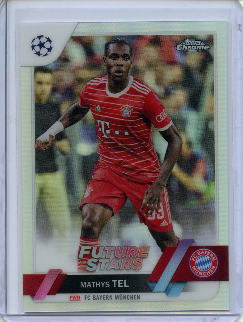 2022-23 Topps Chrome UEFA Mathys Tel Refractor