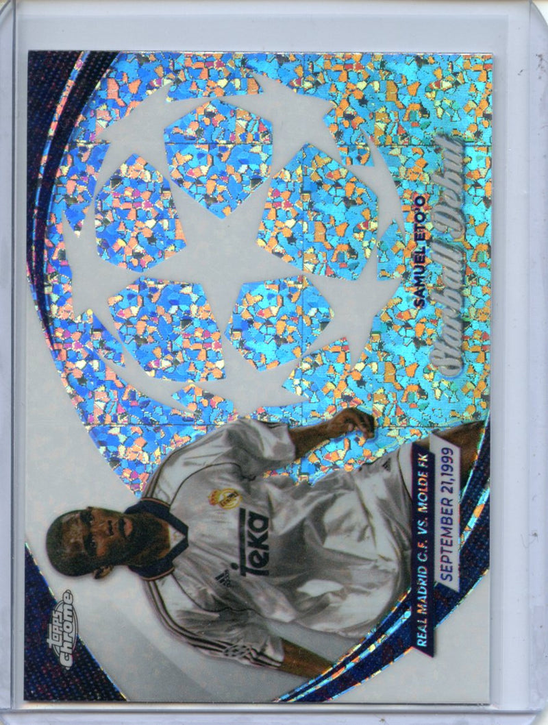2023-24 Topps Chrome UEFA Samuel Eto’o Starball Debut