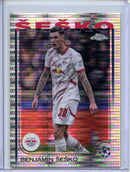 2024-25 Topps Chrome UEFA Club Comps Benjamin Sesko Pulsar
