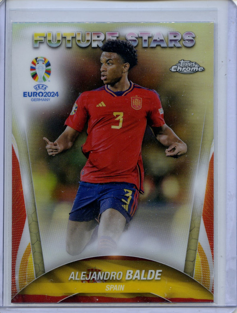 2024 Topps Chrome UEFA Euro Alejandro Balde Refractor