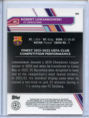 2022-23 Topps Finest UEFA Club Competitions Robert Lewandowski Orange 9/25