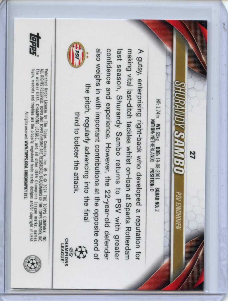 2023-24 Topps Chrome UEFA Shurandy Sambo