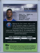 2021-22 Topps Stadium Club Chrome UEFA Champions League Nuno Mendes