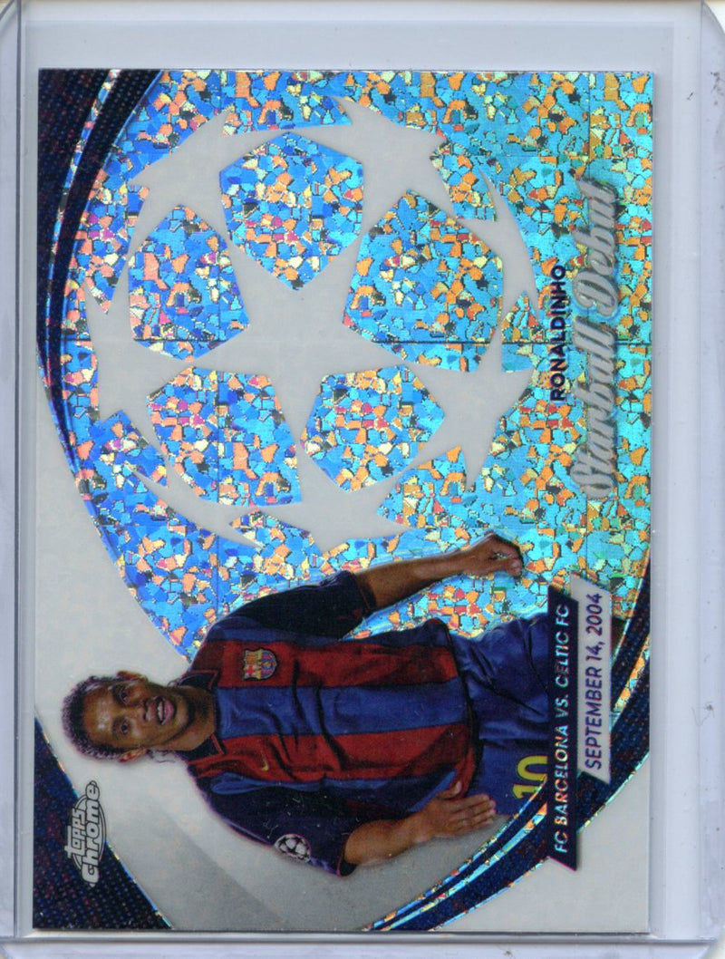 2023-24 Topps Chrome UEFA Ronaldinho Starball Debut