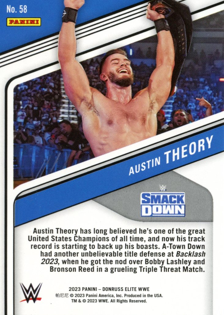 2023 Panini Donruss Elite WWE Austin Theory