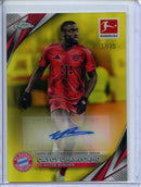 2024-25 Topps Chrome Bundesliga Dayot Upamecano Yellow Autograph 37/75