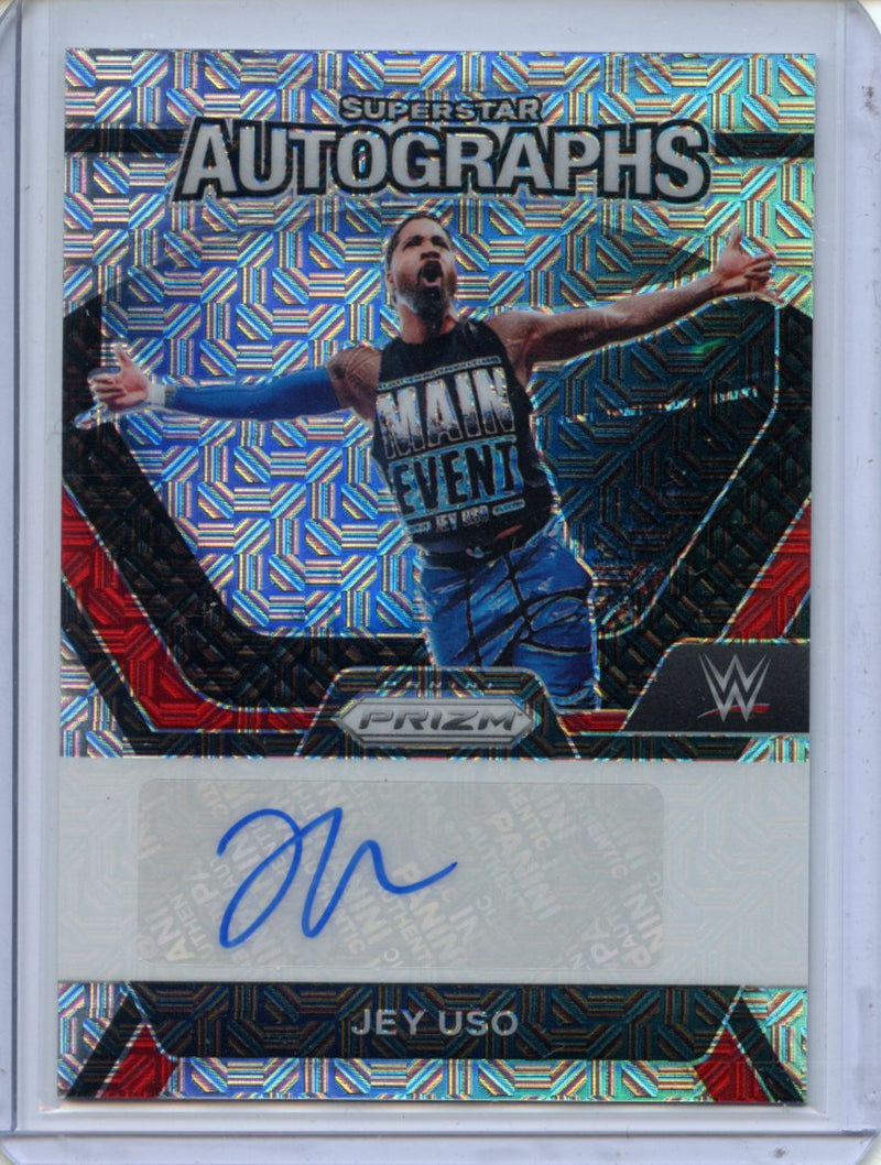 2024 Prizm WWE Jey Uso Superstar Autographs Mojo 25/25