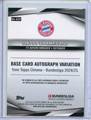 2024-25 Topps Chrome Bundesliga Dayot Upamecano Yellow Autograph 37/75
