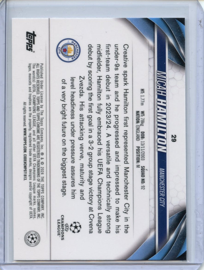 2023-24 Topps Chrome UEFA Micah Hamilton