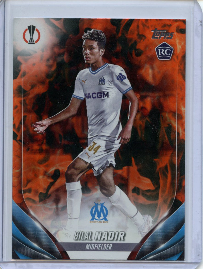 2023-24 Topps UEFA CC Bilal Nadir Inferno Foil