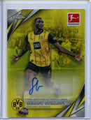 2024-25 Topps Chrome Bundesliga Serhou Guirassy Yellow Autograph 57/75