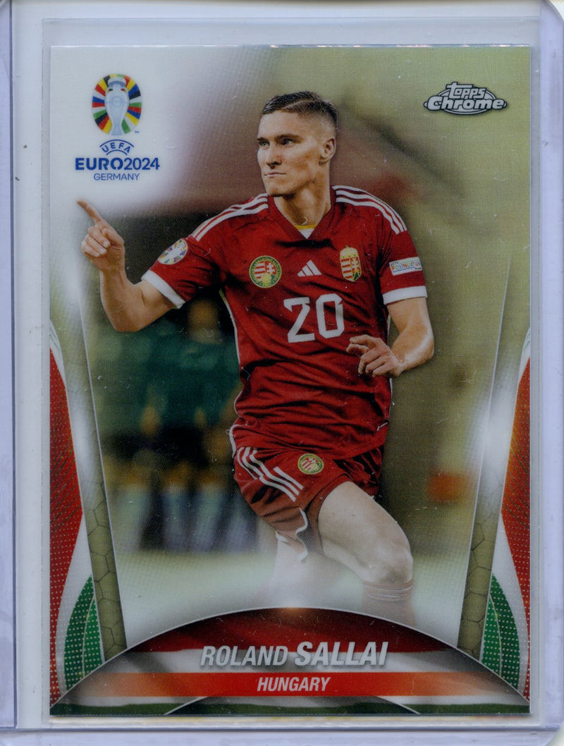 2024 Topps Chrome UEFA Euro Roland Sallai Refractor