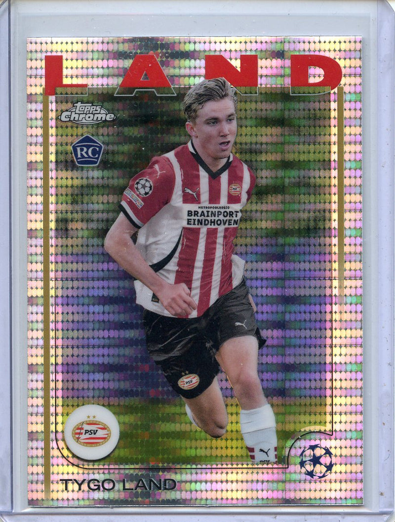 2024-25 Topps Chrome UEFA Club Comps Tygo Land Pulsar
