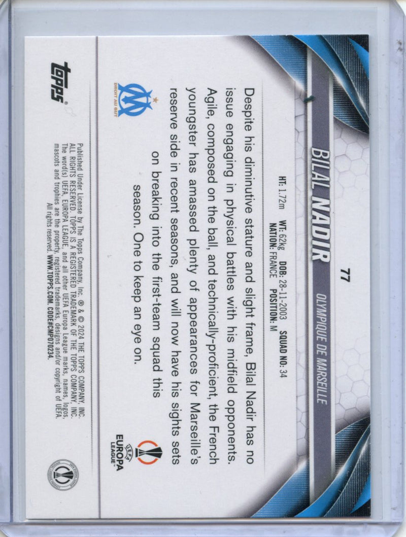 2023-24 Topps UEFA CC Bilal Nadir Inferno Foil