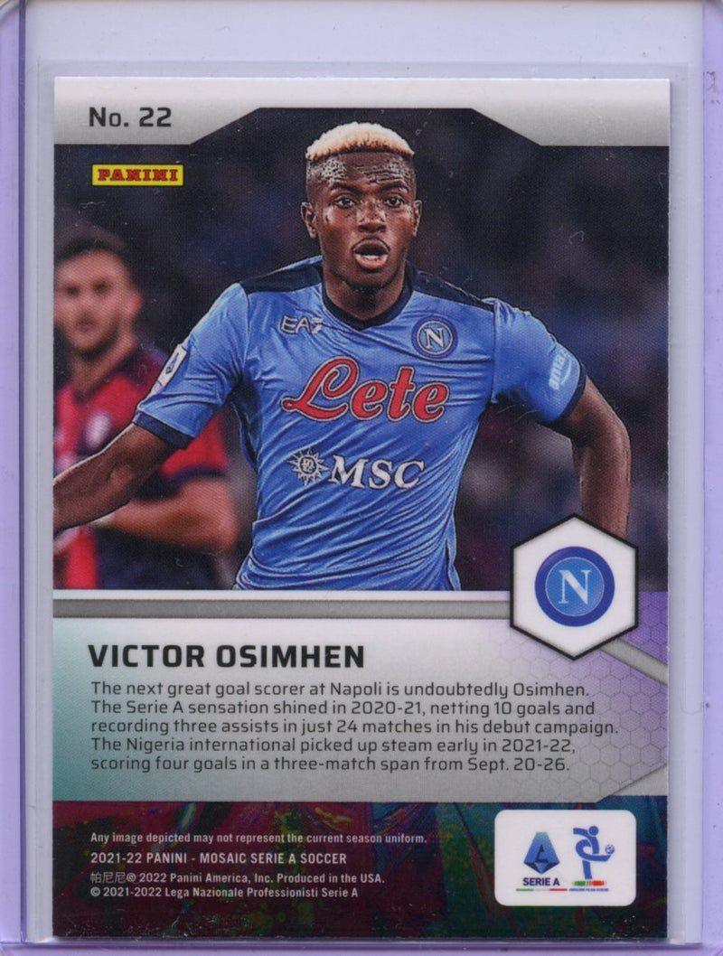 2021-22 Panini Mosaic Serie A Victor Osimhen Men Of Mastery