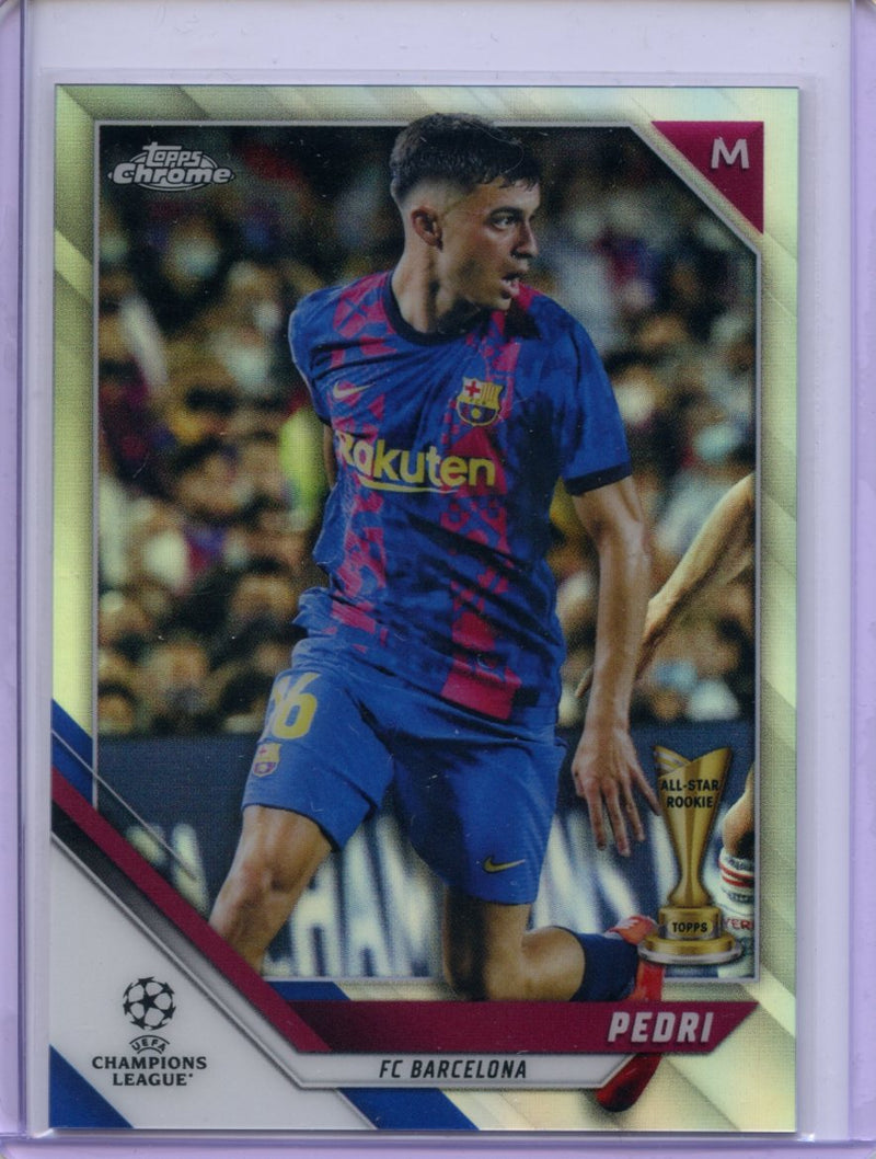 2021-22 Topps Chrome UEFA CL Pedri Refractor