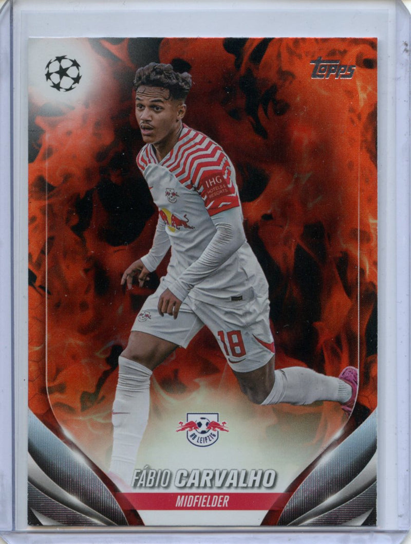 2023-24 Topps UEFA CC Fabio Carvalho Inferno Foil