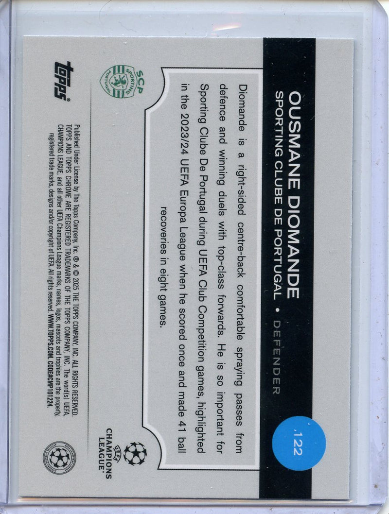2024-25 Topps Chrome UEFA Club Comps Ousmane Diomande Pulsar