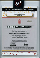 2023-24 Topps Pristine Road To Euro Xabi Alonso Pristine Autographs Pristine 10/99