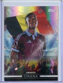 2026-27 Topps Flagship EPL Amadou Onana Flying the Flag